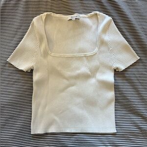Madewell Rib Knit Cropped T-Shirt